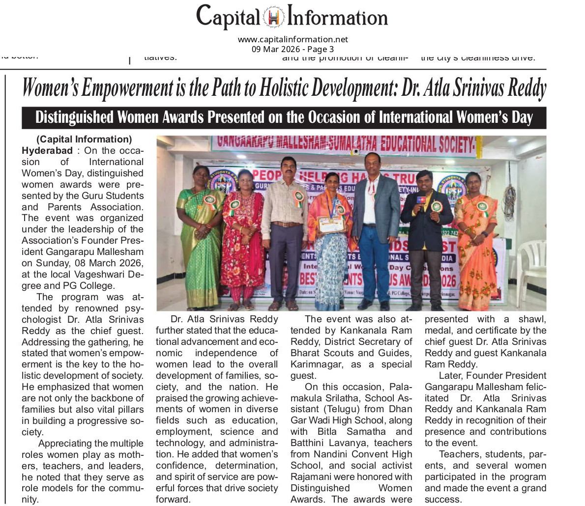 Capital Information Newspaper